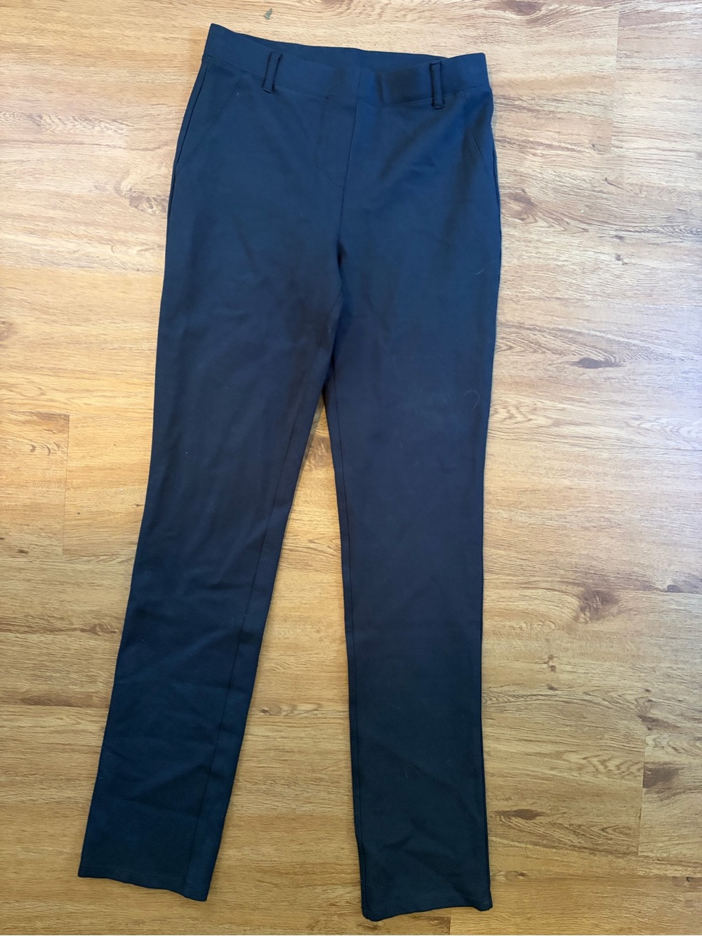 Quince Navy Women's Slim Straight Dress Pants